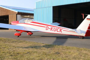 Scheibe Falke aus der Cahrterflotte der Fläming Air Berlin-Brandenburg